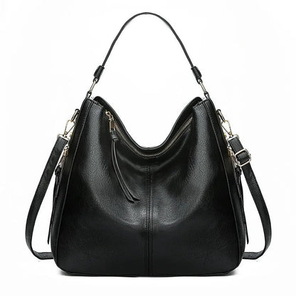 SANNE – DESIGN SHOULDER BAG IN SOFT LEATHER