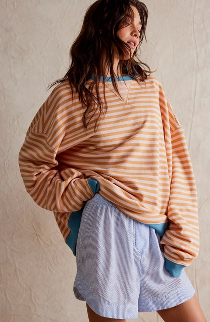 MANA - STRIPED OVERSIZED SWEATER