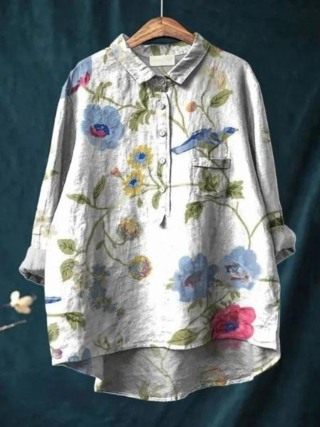 DONNA - BLOUSE WITH FLORAL PRINT