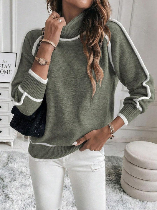 SUZANNE - ELEGANT AND WARM-LINED SWEATER