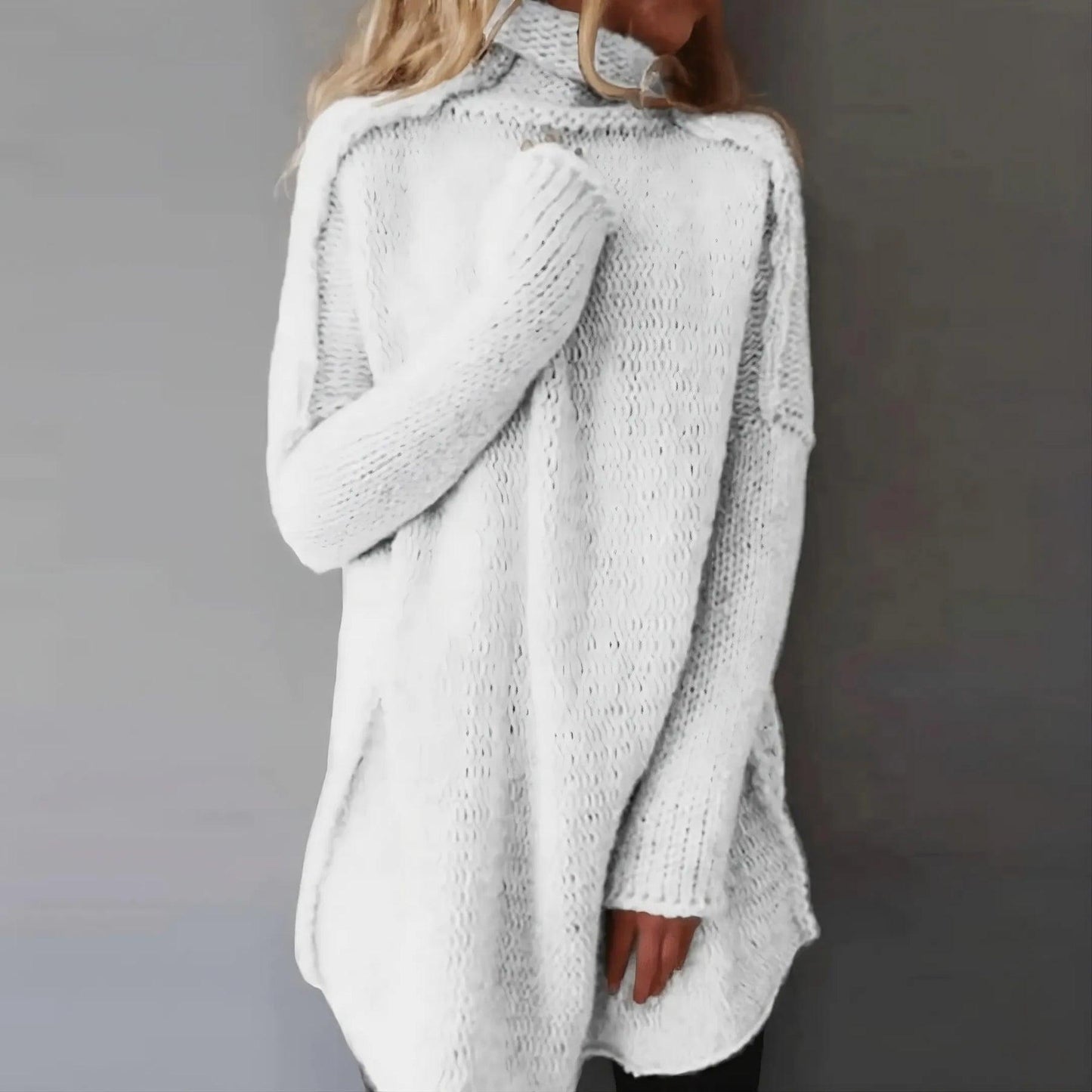 FIORELLA - HANDCRAFTED SWEATER WITH BRAIDED DESIGN