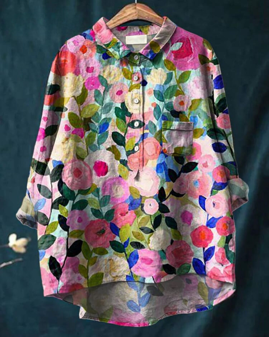 DONNA - BLOUSE WITH FLORAL PRINT