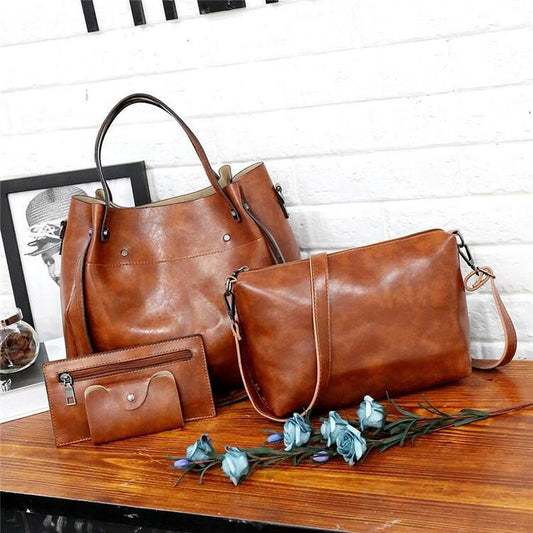 GRETA – SET OF 4 VINTAGE WOMEN'S HANDBAGS