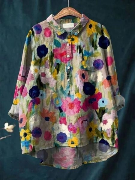 DONNA - BLOUSE WITH FLORAL PRINT