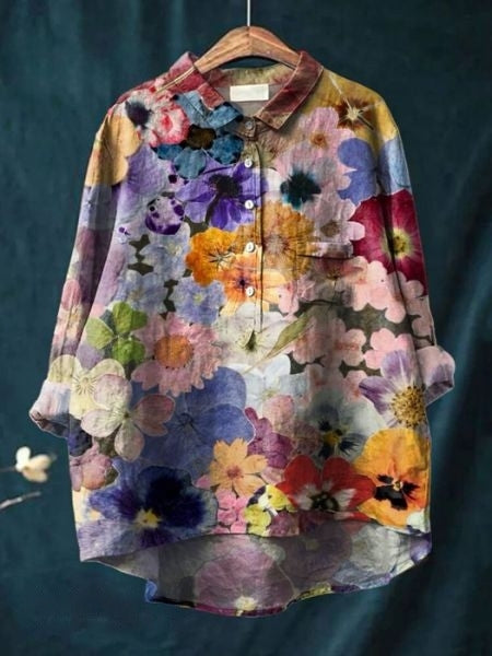 DONNA - BLOUSE WITH FLORAL PRINT