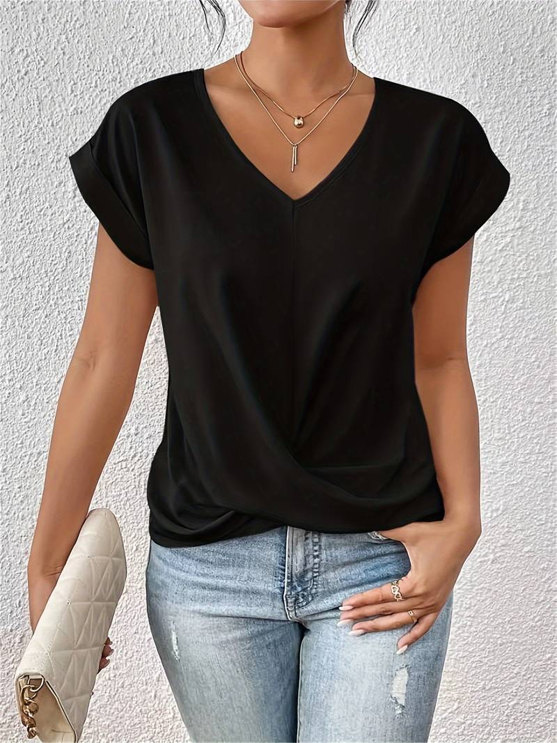 LIANNE – STYLISH V-NECK TOP