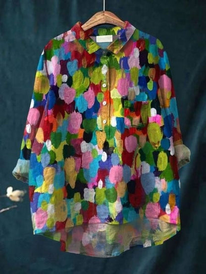 DONNA - BLOUSE WITH FLORAL PRINT