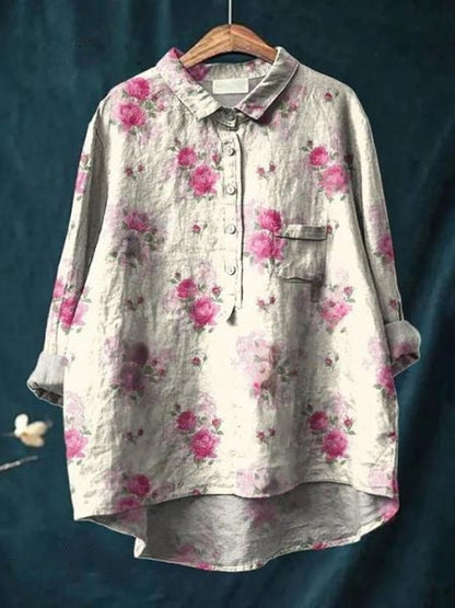 DONNA - BLOUSE WITH FLORAL PRINT