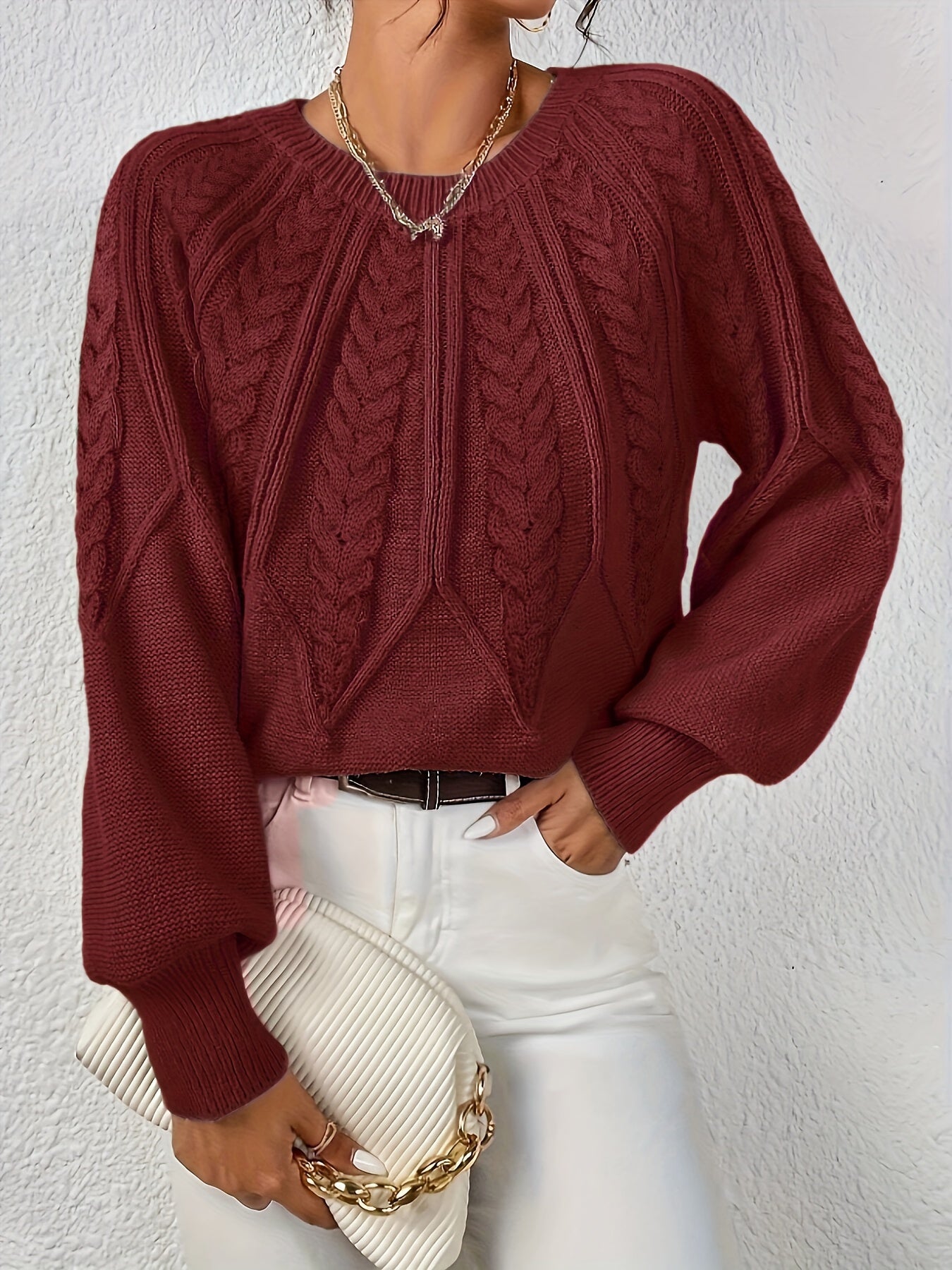 LENIE - CLASSIC CASUAL WOMEN'S SWEATER