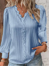 EMMA - CHIFFON BLOUSE WITH LACE DETAILS