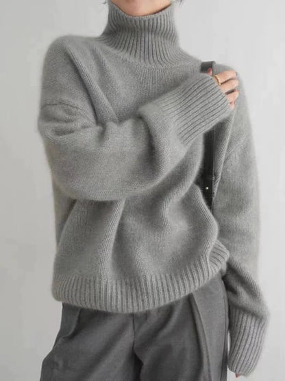 LENA – COMFORTABLE KNITTED TURTLENECK MADE OF SOFT CASHMERE