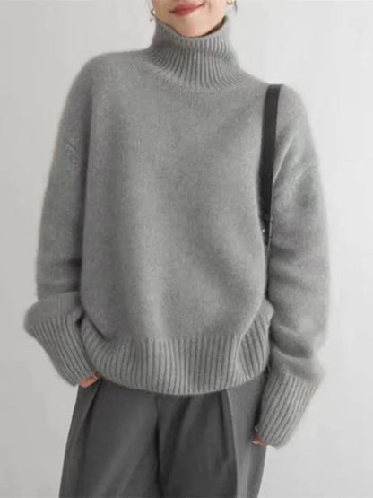 LENA – COMFORTABLE KNITTED TURTLENECK MADE OF SOFT CASHMERE