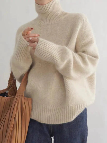 LENA – COMFORTABLE KNITTED TURTLENECK MADE OF SOFT CASHMERE