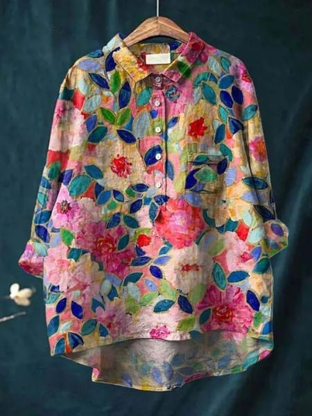 DONNA - BLOUSE WITH FLORAL PRINT