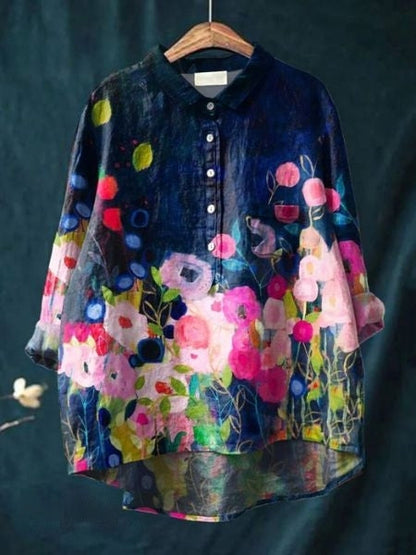 DONNA - BLOUSE WITH FLORAL PRINT