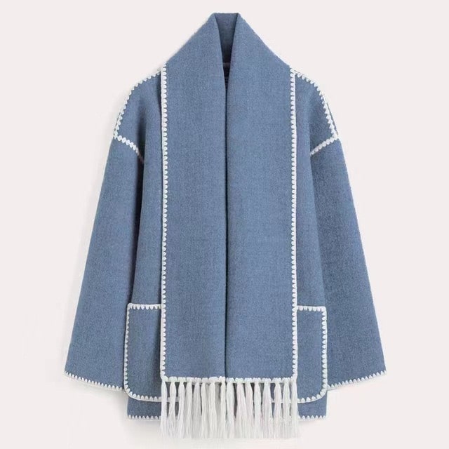 VIONA - COMFORTABLE WOOL CAPE