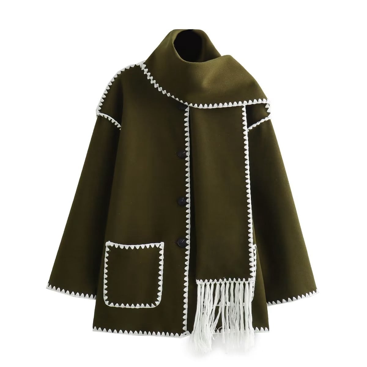 VIONA - COMFORTABLE WOOL CAPE