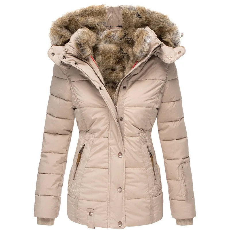 SUZANNE - WARM WINTER COAT WITH FUR LINING