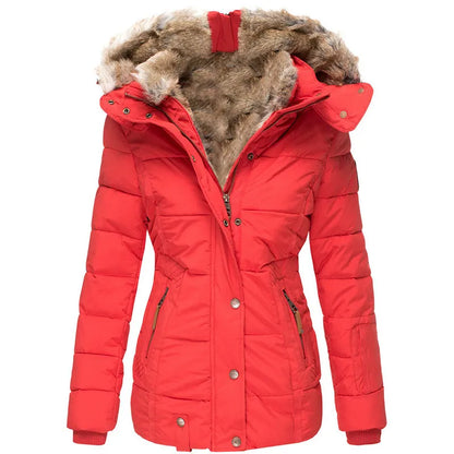 SUZANNE - WARM WINTER COAT WITH FUR LINING