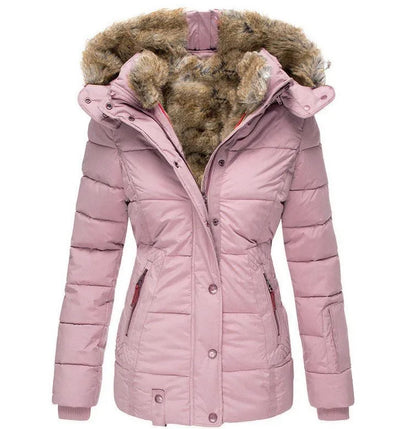 SUZANNE - WARM WINTER COAT WITH FUR LINING