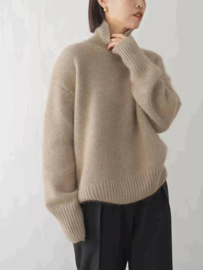 LENA – COMFORTABLE KNITTED TURTLENECK MADE OF SOFT CASHMERE