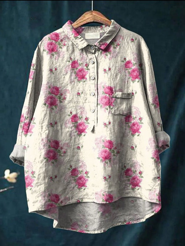 ELISE - CLASSIC FLORAL BLOUSE