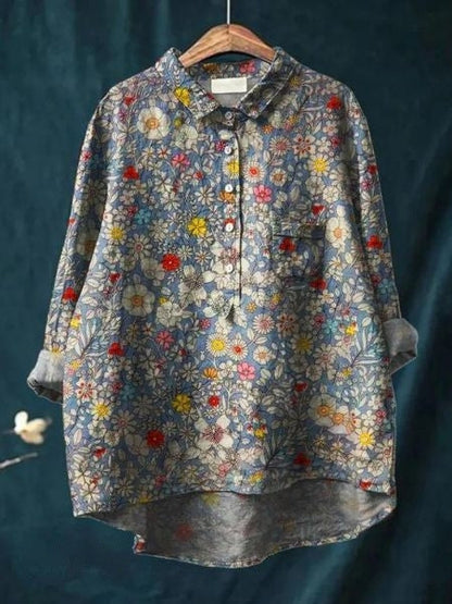 DONNA - BLOUSE WITH FLORAL PRINT