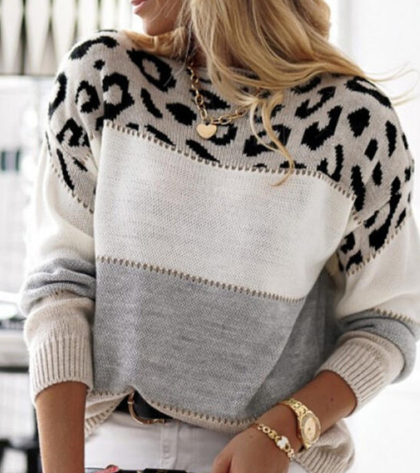 LELA - LEOPARD PRINT SWEATER