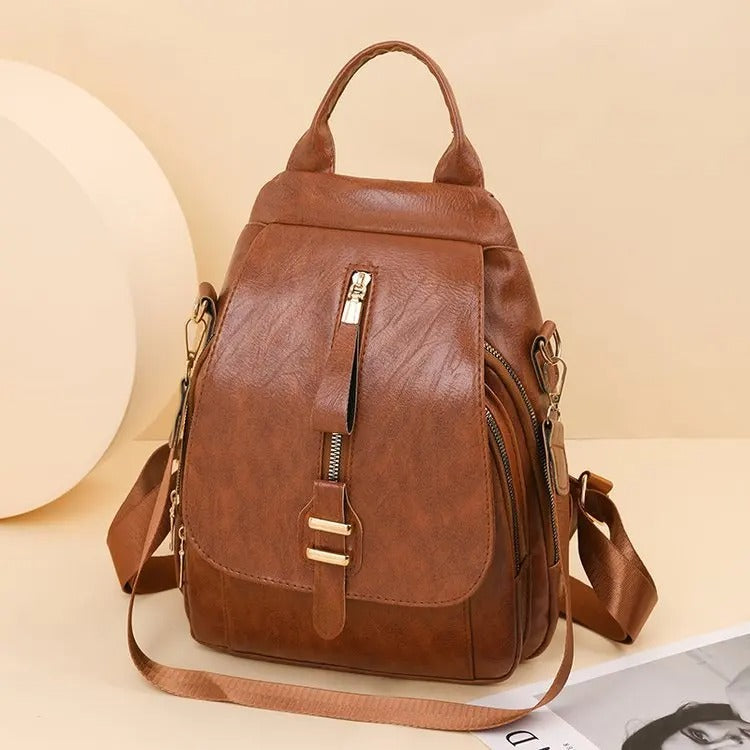 SALLY – VINTAGE LEATHER BACKPACK