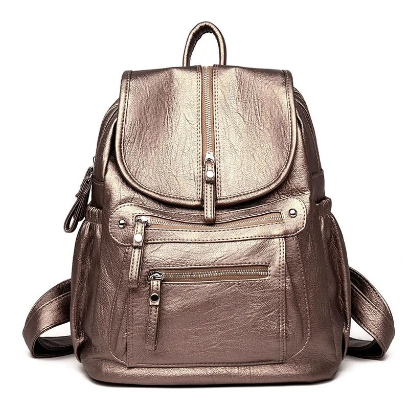 ALISIA – COMFORTABLE AND LIGHTWEIGHT LEATHER BACKPACK FOR WOMEN