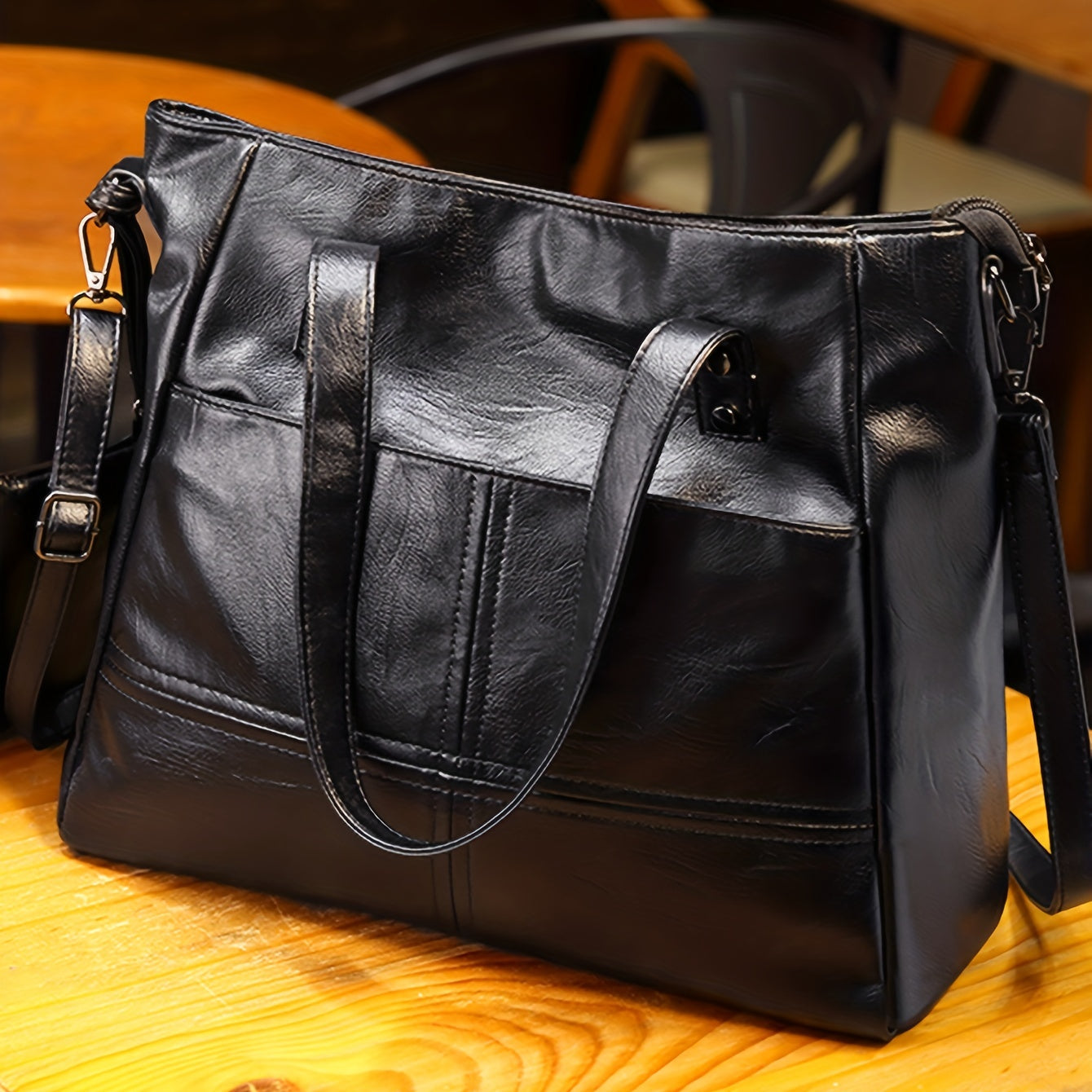 ANNELIES – RETRO VEGAN LEATHER BAG