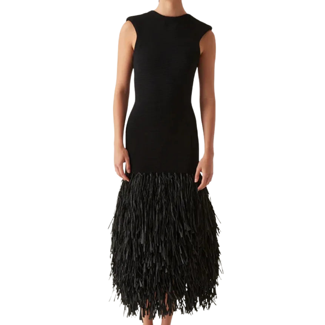 ALINE – LONG FRINGE DRESS