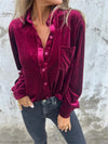 VIOLET - VELVET BLOUSE